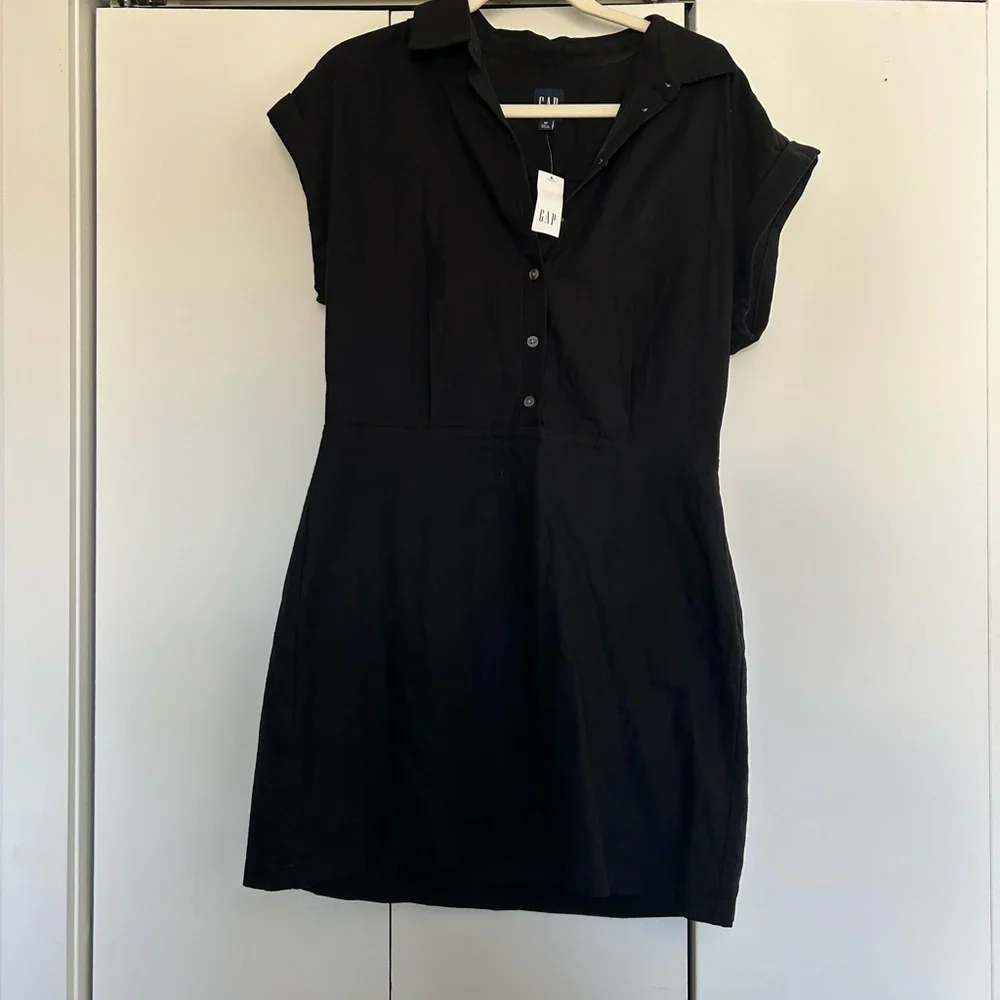 GAP Linen-Blend Shirtdress - Picture 4 of 11